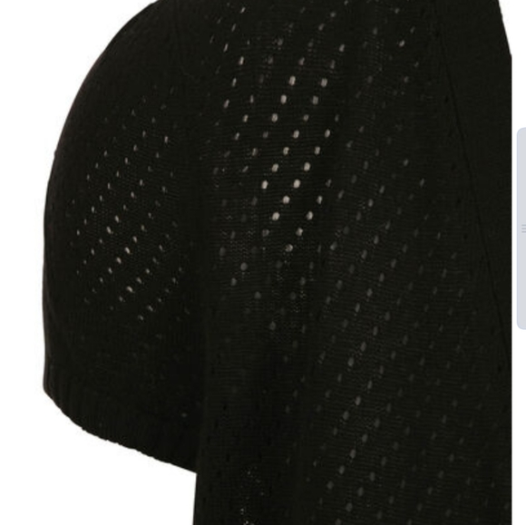 Pointelle Open Shrug sweater - Picture 3 of 7